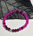 BRACELET Femme en Agate rose 