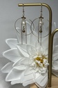 BOUCLES D'OREILLES rondes doréés