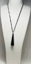 COLLIER Femme "pyramide noire"