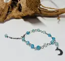 BRACELET Femme en style Calcédoine bleu