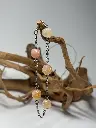BRACELET Femme en pierres Agate orangées 