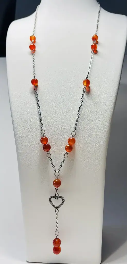 COLLIER-SAUTOIR Femme en Cornaline