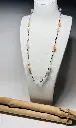 COLLIER Femme en Agate orangées 