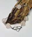 BRACELET Femme en Quartz rose