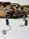 Bracelet Femme en pierres noires et turquoises