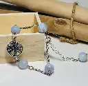 BRACELET Femme en Agate bleuté