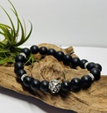 BRACELET Homme en Onyx noir mat