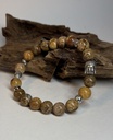BRACELET Homme en Jaspe paysagé d'Afrique du Sud 