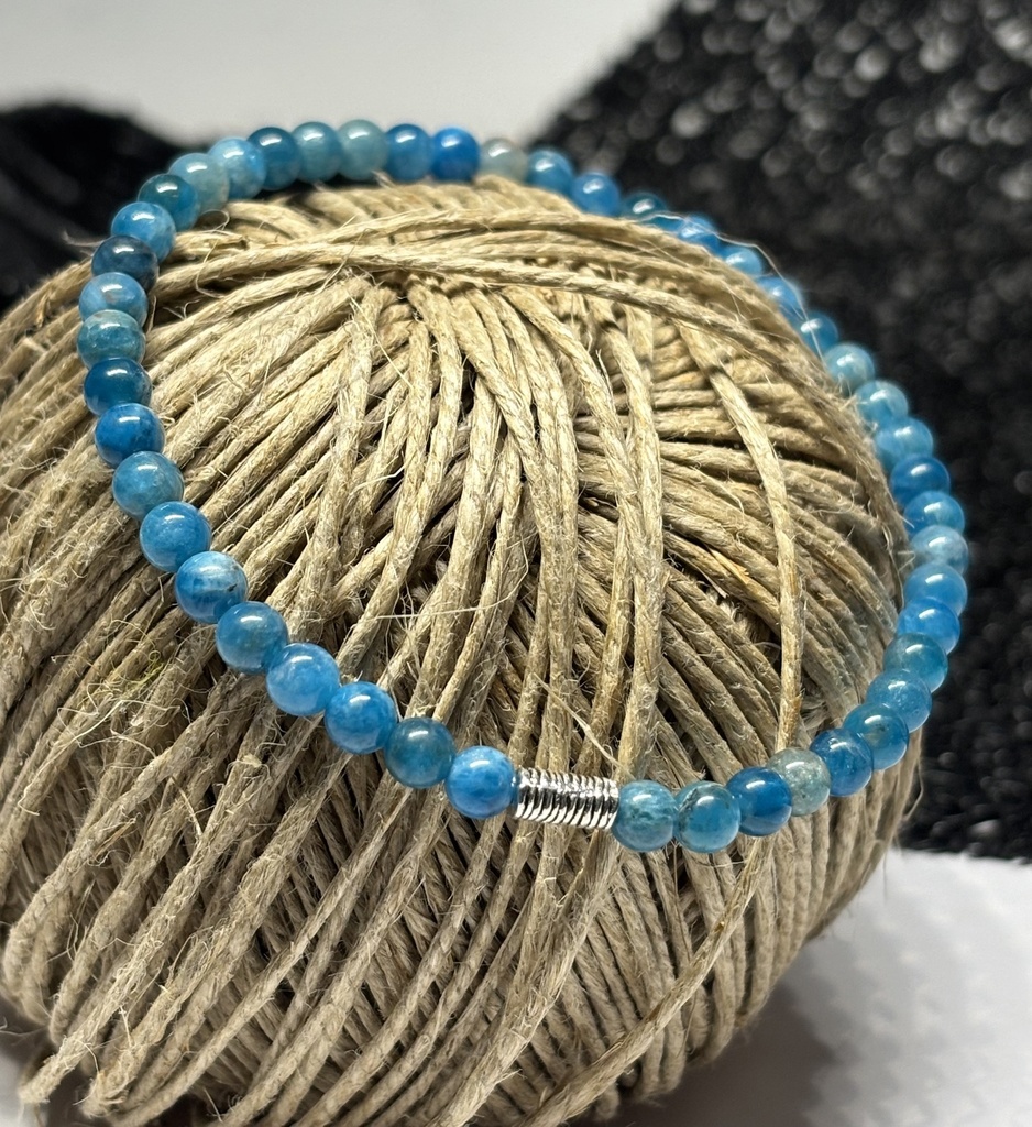BRACELET Homme en Apatite du Brésil