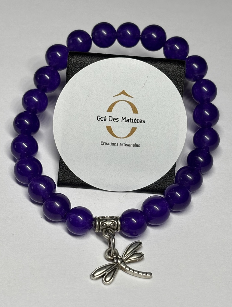 BRACELET Femme en pierres naturelles violet