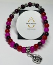 BRACELET Femme en Agate multi rose