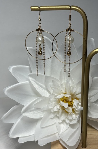 [BOF02] BOUCLES D'OREILLES rondes doréés