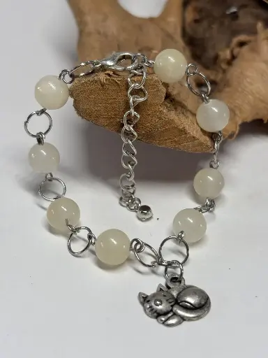[BRAF29] BRACELET Femme en "Pierres de Lune"