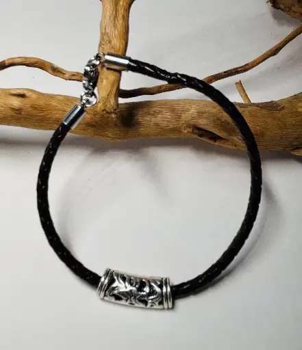 [BRAH30] BRACELET Homme en cuir marron