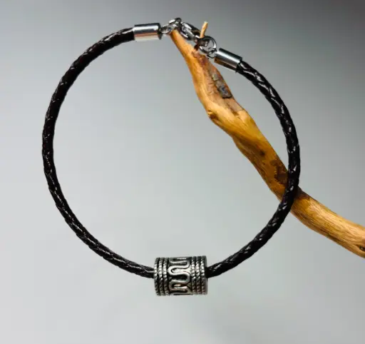 [BRAH31] BRACELET Homme en cuir marron