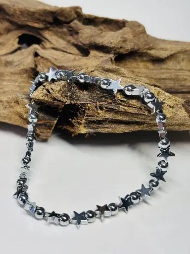 [BRAF34] BRACELET Femme en Hématite 