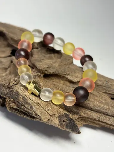 [BRAF43] BRACELET Femme multicolore et Hématite