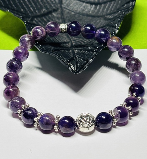 [BRAF13] BRACELET Femme en Améthyste du Brésil low