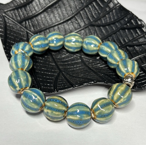 [BRAF12] BRACELET Femme en céramique style "pastèque"