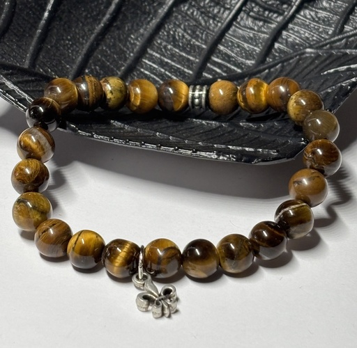 [BRAH15] BRACELET Homme en Oeil de tigre