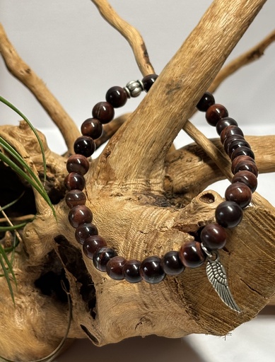 [BRAH18] BRACELET Homme en Oeil de Taureau 
