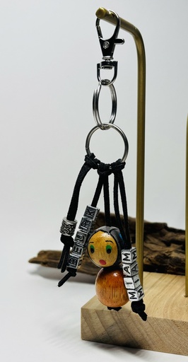 [POCL01] PORTE-CLES 4 branches "MIAM" et "BEURK"