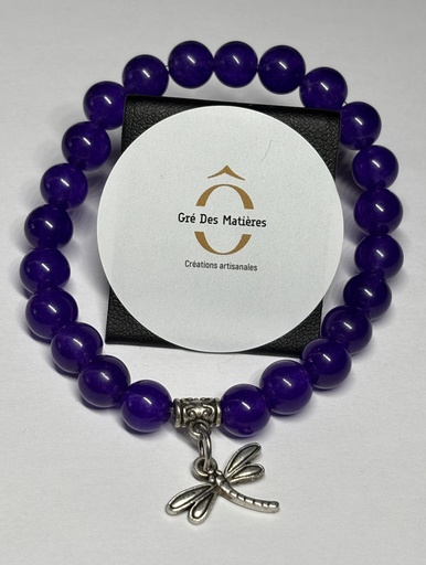 [BRAF05] BRACELET Femme en pierres naturelles violet